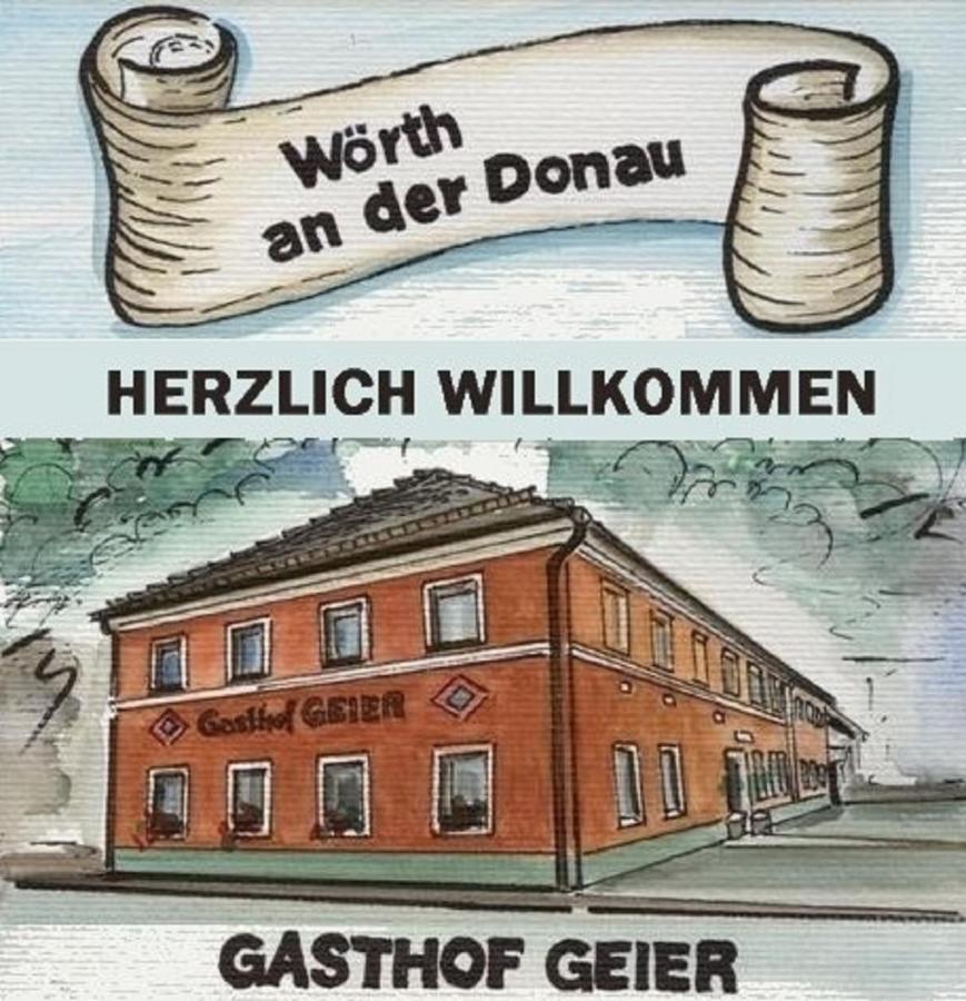 Gasthof Geier Worth an der Donau Kültér fotó